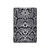 S2855 Blanc Rattle Serpent Imprimé graphique Peau Etui Coque Housse pour iPad mini 4, iPad mini 5, iPad mini 5 (2019)