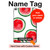 S3236 Motif melon d'eau Etui Coque Housse pour iPad mini 4, iPad mini 5, iPad mini 5 (2019)