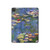 S0997 Claude Monet Nymphéas Etui Coque Housse pour iPad Pro 11 (2021,2020,2018, 3rd, 2nd, 1st)