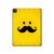 S1145 Soleil jaune Mustache Etui Coque Housse pour iPad Pro 11 (2021,2020,2018, 3rd, 2nd, 1st)