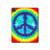 S1870 Tie Dye Paix Etui Coque Housse pour iPad Pro 11 (2021,2020,2018, 3rd, 2nd, 1st)