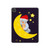 S2849 Mignon Lune Nuit Sleepy Chouette Etui Coque Housse pour iPad Pro 11 (2021,2020,2018, 3rd, 2nd, 1st)
