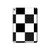 S2492 Noir et blanc Damier Etui Coque Housse pour iPad Pro 12.9 (2015,2017)