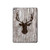 S2505 Tête de Renne Vieux bois Texture graphique Etui Coque Housse pour iPad 9.7 (2017,2018), iPad 6, iPad 5