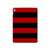 S2638 Noir et Rouge rayé Etui Coque Housse pour iPad 9.7 (2017,2018), iPad 6, iPad 5