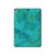 S3147 Aqua Marbre Pierre Etui Coque Housse pour iPad 9.7 (2017,2018), iPad 6, iPad 5