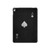 S3152 Noir Ace of Spade Etui Coque Housse pour iPad 9.7 (2017,2018), iPad 6, iPad 5