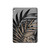 S3692 Feuilles de palmier gris noir Etui Coque Housse pour iPad 9.7 (2017,2018), iPad 6, iPad 5