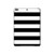 S1596 Noir et blanc rayé Etui Coque Housse pour iPad Pro 10.5, iPad Air (2019, 3rd)