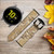CA0047 Fossile de dinosaure Bracelet de montre intelligente en cuir et silicone pour Samsung Galaxy Watch, Gear, Active