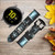 CA0095 crâne soldat Bracelet de montre intelligente en cuir et silicone pour Samsung Galaxy Watch, Gear, Active