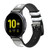 CA0129 Cheval Blanc Bracelet de montre intelligente en cuir et silicone pour Samsung Galaxy Watch, Gear, Active