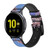 CA0143 Mont Fuji Sakura fleur de cerisier Bracelet de montre intelligente en cuir et silicone pour Samsung Galaxy Watch, Gear, Active