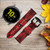 CA0147 Rouge Loup Bracelet de montre intelligente en cuir et silicone pour Samsung Galaxy Watch, Gear, Active