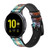 CA0165 Tortue de mer Bracelet de montre intelligente en cuir et silicone pour Samsung Galaxy Watch, Gear, Active