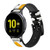 CA0334 une marguerite Bracelet de montre intelligente en cuir et silicone pour Samsung Galaxy Watch, Gear, Active