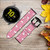 CA0472 Motif Flamant rose Bracelet de montre intelligente en cuir et silicone pour Samsung Galaxy Watch, Gear, Active