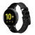 CA0490 Noir Marbre imprimé graphique Bracelet de montre intelligente en cuir et silicone pour Samsung Galaxy Watch, Gear, Active