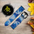 CA0526 Armée Bleu Camo Camouflage Bracelet de montre intelligente en cuir et silicone pour Samsung Galaxy Watch, Gear, Active