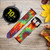 CA0530 Coloré Tie Dye Texture Bracelet de montre intelligente en cuir et silicone pour Samsung Galaxy Watch, Gear, Active