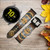 CA0597 Grand-père Horloge Antique Horloge murale Bracelet de montre intelligente en cuir et silicone pour Samsung Galaxy Watch, Gear, Active
