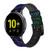 CA0676 Arc en ciel Python graphique Imprimer Peau Bracelet de montre intelligente en cuir et silicone pour Samsung Galaxy Watch, Gear, Active