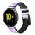 CA0682 Licorne Bracelet de montre intelligente en cuir et silicone pour Samsung Galaxy Watch, Gear, Active