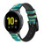 CA0715 Vert Serpent Échelle graphique Imprimer Bracelet de montre intelligente en cuir et silicone pour Samsung Galaxy Watch, Gear, Active