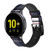 CA0749 Plaid en tissu Bracelet de montre intelligente en cuir et silicone pour Samsung Galaxy Watch, Gear, Active
