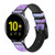CA0752 diamant Bracelet de montre intelligente en cuir et silicone pour Samsung Galaxy Watch, Gear, Active