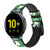 CA0754 Papier Palm Monstera Bracelet de montre intelligente en cuir et silicone pour Samsung Galaxy Watch, Gear, Active