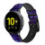 CA0757 Zodiaque Bracelet de montre intelligente en cuir et silicone pour Samsung Galaxy Watch, Gear, Active