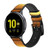 CA0781 Soleil Bracelet de montre intelligente en cuir et silicone pour Samsung Galaxy Watch, Gear, Active