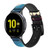 CA0794 Coucher de soleil islamique Bracelet de montre intelligente en cuir et silicone pour Samsung Galaxy Watch, Gear, Active