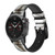 CA0172 Train à vapeur Bracelet de montre intelligente en cuir et silicone pour Garmin Smartwatch
