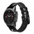 CA0192 Rétro Musique Jazz Microphone Bracelet de montre intelligente en cuir et silicone pour Garmin Smartwatch