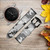 CA0197 Neige Camouflage Imprimé graphique Bracelet de montre intelligente en cuir et silicone pour Garmin Smartwatch