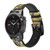 CA0220 Van Gogh Lettre poire Bracelet de montre intelligente en cuir et silicone pour Garmin Smartwatch