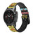 CA0430 Lovers carte de tarot Bracelet de montre intelligente en cuir et silicone pour Garmin Smartwatch