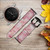 CA0465 Texture en marbre rose Bracelet de montre intelligente en cuir et silicone pour Garmin Smartwatch