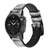 CA0467 Texture en marbre gris Bracelet de montre intelligente en cuir et silicone pour Garmin Smartwatch