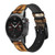 CA0477 Lion Roi des Bêtes Bracelet de montre intelligente en cuir et silicone pour Garmin Smartwatch