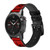CA0505 Biohazards Virus Alert Rouge Bracelet de montre intelligente en cuir et silicone pour Garmin Smartwatch