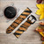 CA0528 Tigre Stripes imprimé graphique Bracelet de montre intelligente en cuir et silicone pour Garmin Smartwatch