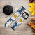 CA0533 Daisy bleu Bracelet de montre intelligente en cuir et silicone pour Garmin Smartwatch