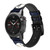 CA0633 Peter Pan Pleine Lune Nuit Bracelet de montre intelligente en cuir et silicone pour Garmin Smartwatch