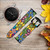 CA0649 Motif coloré Hippie Fleurs Bracelet de montre intelligente en cuir et silicone pour Garmin Smartwatch