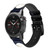 CA0651 Cochon Volant Pleine Lune Nuit Bracelet de montre intelligente en cuir et silicone pour Garmin Smartwatch