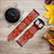 CA0669 Motif Bandana Rouge Bracelet de montre intelligente en cuir et silicone pour Garmin Smartwatch