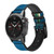 CA0790 Vert tortue de mer Bracelet de montre intelligente en cuir et silicone pour Garmin Smartwatch